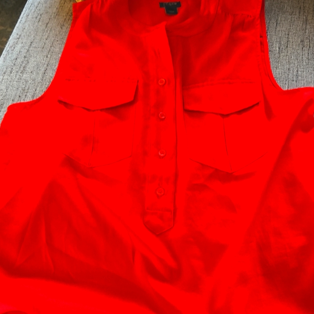 J.Crew Sleeveless Silk Top.